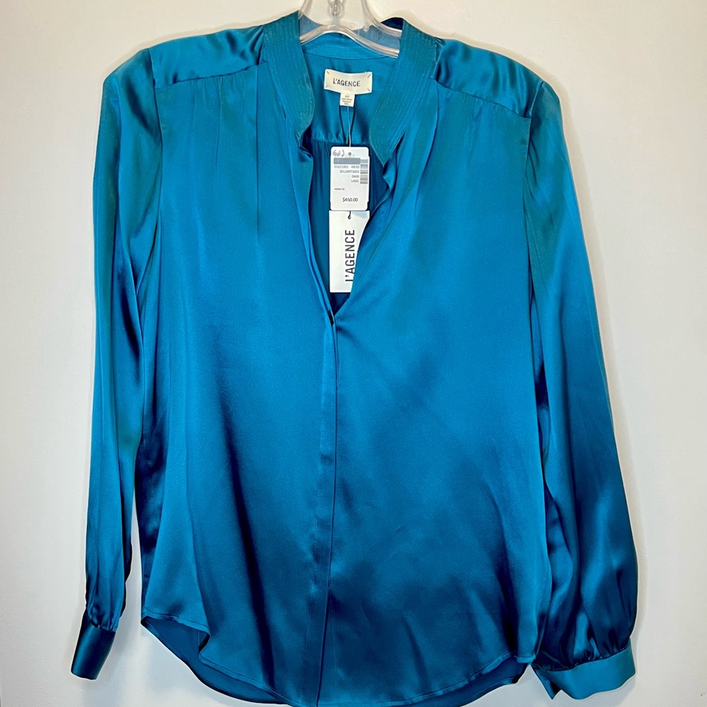 L’AGENCE 100% silk blouse. BNWT